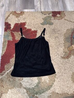 No Boundaries Black Velvet Cami Top